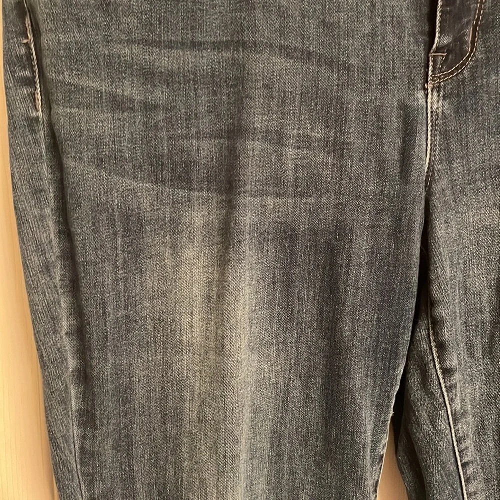 Secrets Collection David Vered Blue Capri Length Sequined Jeans Cotton-blend 12